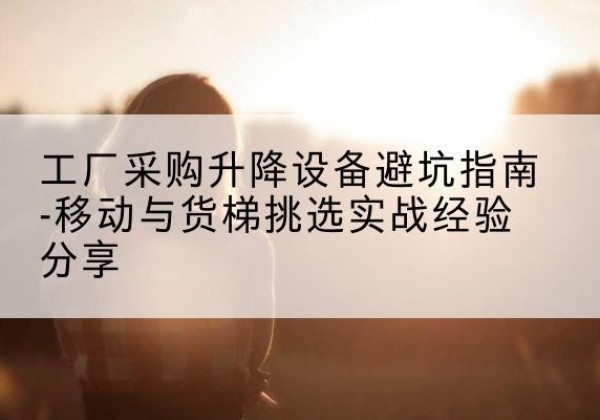 乐昌移动式升降机怎么选-工厂采购升降设备避坑指南-移动与货梯挑选实战经验分享
